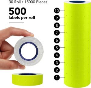 1 LINE PRICE ROLL 10 CT (YELLOW)