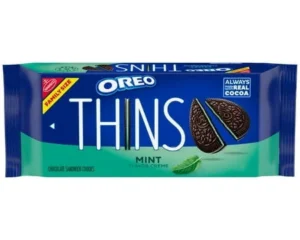 OREO THINS MINT FLAVOR COOKIES FAMILY SIZE 11.78OZ