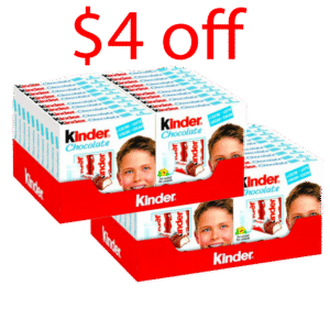 KINDER DOUBLE CHOCOLATE 4 PK, 50 G 20 CT X 2