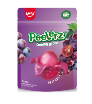 AMOS PEELERZ GUMMY GRAPE 6 OZ X12 CT