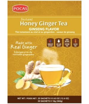 # HONEY GINGER TEA, GINSENG 20 CT