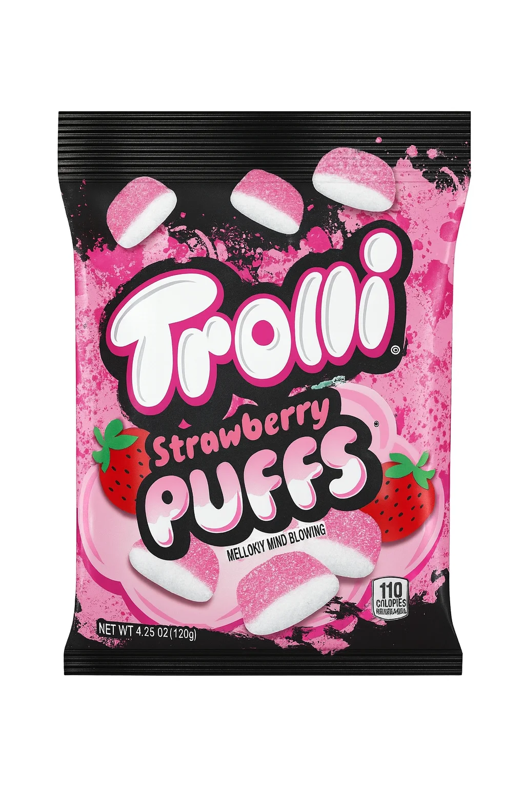TROLLI STRAWBERRY PUFFS 4.25 OZ