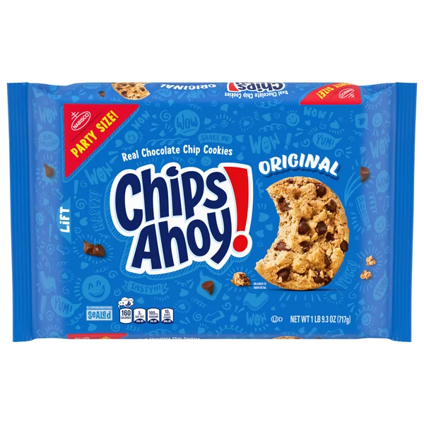 CHIPS AHOY FAMILY/PARTY SIZE COOKIES, ORIGINAL 9.3 OZ
