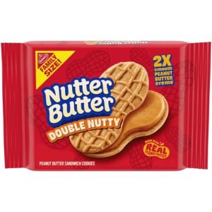 NUTTER BUTTER FAMILY SIZE DOUBLE NUTTY  COOKIES 15.27 OZ