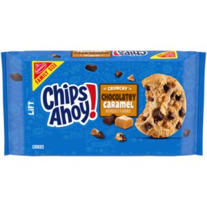 CHIPS AHOY CHOCOALTE CARAMEL FAMILY SIZE COOKIES,  11 OZ