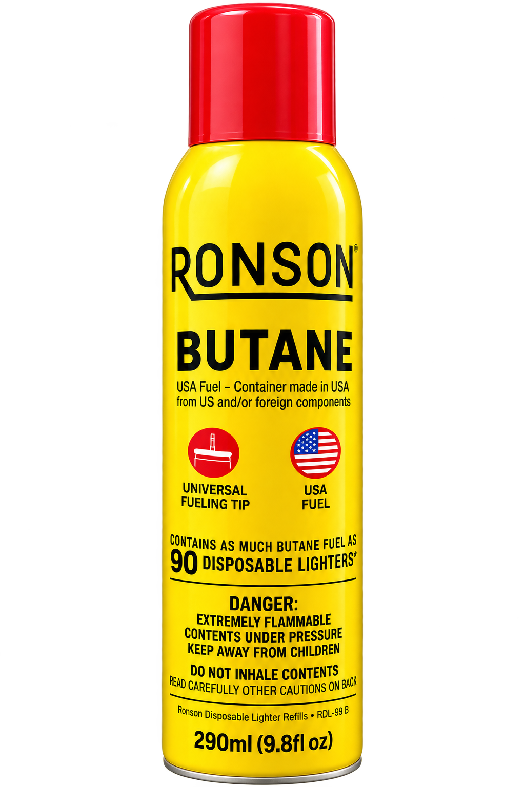 RONSON, BUTANE FUEL 9.8 OZ (LARGE)