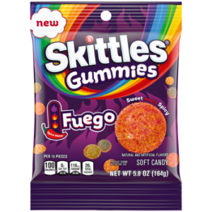 SKITTLES GUMMIES FUEGO 5.8 OZ X 12 CT