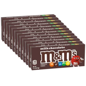 M&M'S, MILK CHOCOLATE, 3 OZ 12 CT THEATER BOX