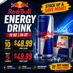 SPECIAL @ RED BULL, 24 - 12 OZ X 5 OR 10