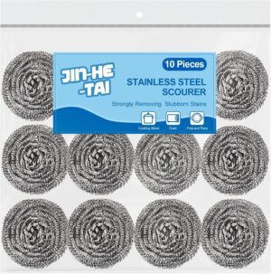 # STAINLESS STEEL SCRUBBER 10 PACK
