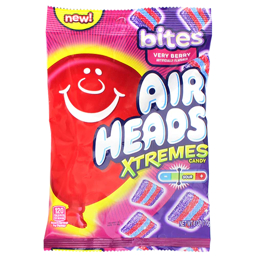 AIRHEADS XTREMES BITES VERY BERRY 6 OZ X 12 CT