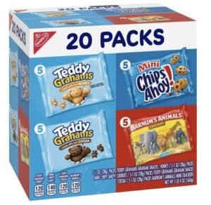 TEDDY & CHIPS AHOY & ANIMALS SNACKS 20 PACK