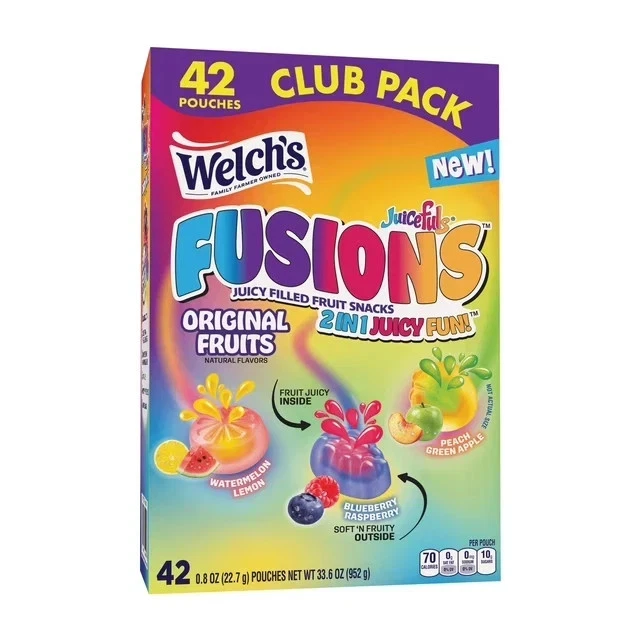 WELCHES FUSION ORIGINAL FRUITS 42 CT