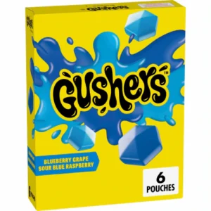FRUIT GUSHERS, SOUR BLUEBERRY GRAPE  4 OZ 8 CT