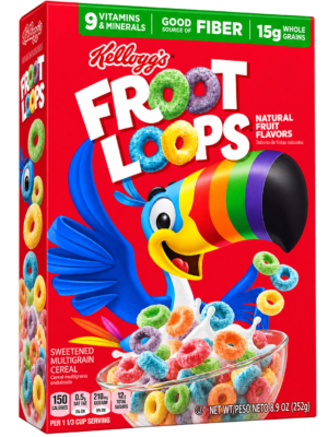 KELLOGGS CERAL , FROOT LOOPS 1 CT