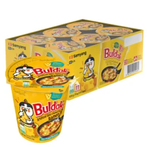 BULDAK CUP RAMEN SPICY CHICKEN FLAVOR NOODLE  CHEESE 2.47 OZ x 6 CT
