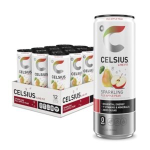 CELSIUS FUJI  APPLE PEAR ENERGY DRINK  12 OZ X 12 CT
