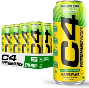C4 ENERGY DRINK SOUR GUMMY SPLASH 16 OZ X 12 CT
