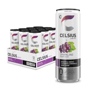 CELSIUS GRAPE RUSH ENERGY DRINK 12 OZ X 12 CT