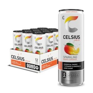 CELSIUS ENERGY DRINK MANGO LEMONADE 12 OZ X 12 CT