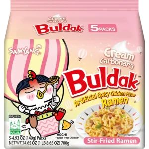 BULDAK BAG SPICY RAMEN (CREAM CARBONARA) NOODLE  5.11oz x 5