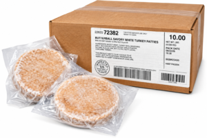 # TURKEY BURGER (PATTIES)  WHITE 5.3 OZ