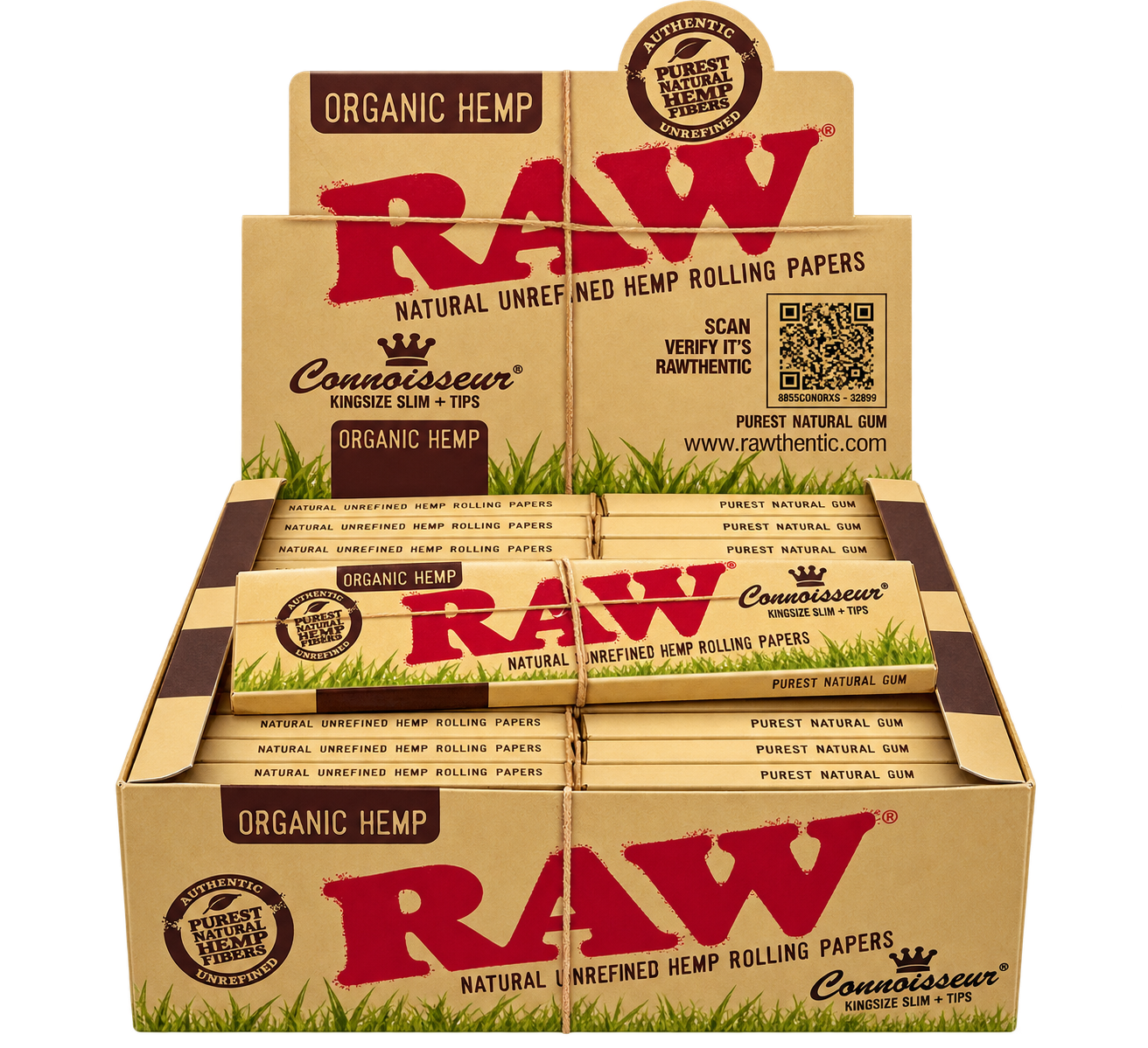 RAW CONNOSEUR ORGANIC HEMP 24 CT