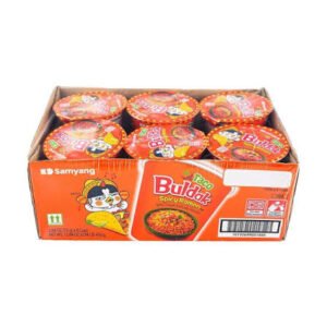 BULDAK CUP RAMEN SPICY TACO FLAVOR NOODLE 2.47 OZ TACO x 6 CT